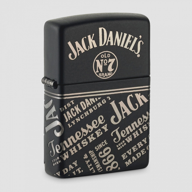 Зажигалка бензиновая Jack Daniel's Black Matte, ZIPPO, США