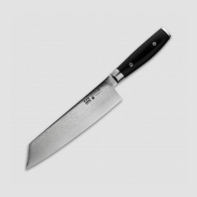 Профессиональный поварской кухонный нож, Kiritsuke 20 см, дамасская сталь, серия Ran, YAXELL, Япония, YAXELL (Япония)