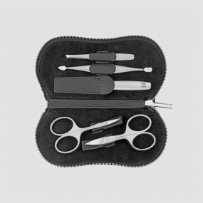 Набор маникюрный в кожаном футляре, цвет чёрный, 5 предметов, Twinox Chopper, ZWILLING J.A. HENCKELS, Германия, Маникюрные наборы ZWILLING