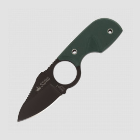 Нож с фиксированным клинком Amigo-X, Titanium Nitride, сталь D2, зеленый, KIZLYAR SUPREME, Россия, KIZLYAR SUPREME (Россия)