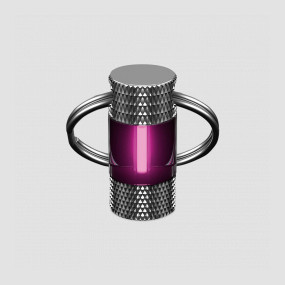 Брелок - кольцо для ключей с тритиевой розовой светящейся вставкой, BOKER, Германия, Аксессуары