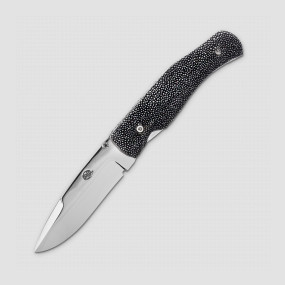 Нож складной Хаски, 9,5 см, материал клинка: сталь Bohler N690, материал рукояти: кожа ската, CITADEL, Камбоджа, CITADEL (Камбоджа)