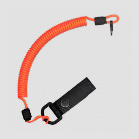 Тренчик страховочный из паракорда с креплением на ремень и карабином neon orange, CORD, Россия, Паракорд