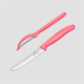 Набор из овощечистки и столового ножа Swiss Classic Trend Colors, VICTORINOX, Швейцария, Наборы нож + овощечистка
