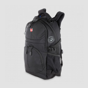 Рюкзак городской, 2 отделения, 45 х 33 х 15 см, 22 л, черный, WENGER, Швейцария, WENGER (Швейцария)