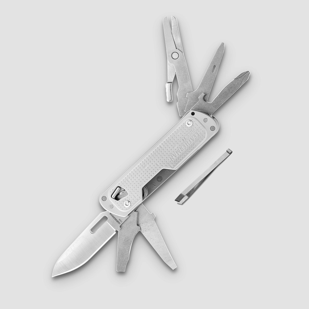 Мультитул Leatherman FREE T4, 12 инструментов, материал: нержавеющая сталь, LEATHERMAN, США
