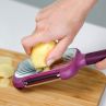 Терка и овощечистка 2-в-1, с ручкой, 25 см, фиолетовая, серия Kitchen Tools, TREBONN, Италия_00816360038656792534.jpg