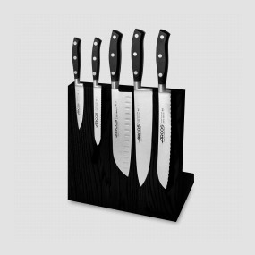 Набор из 5-ти кухонных ножей на подставке из дуба, серия Riviera, ARCOS, Испания, Набор ножей 5 предметов