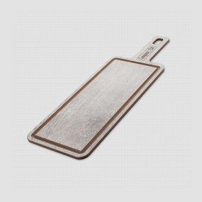 Доска композитная с желобом для сервировки и подачи, 36х12см, дуб белый, серия ProFashion, ComposeEat, Россия, Сервировочные доски COMPOSE EAT