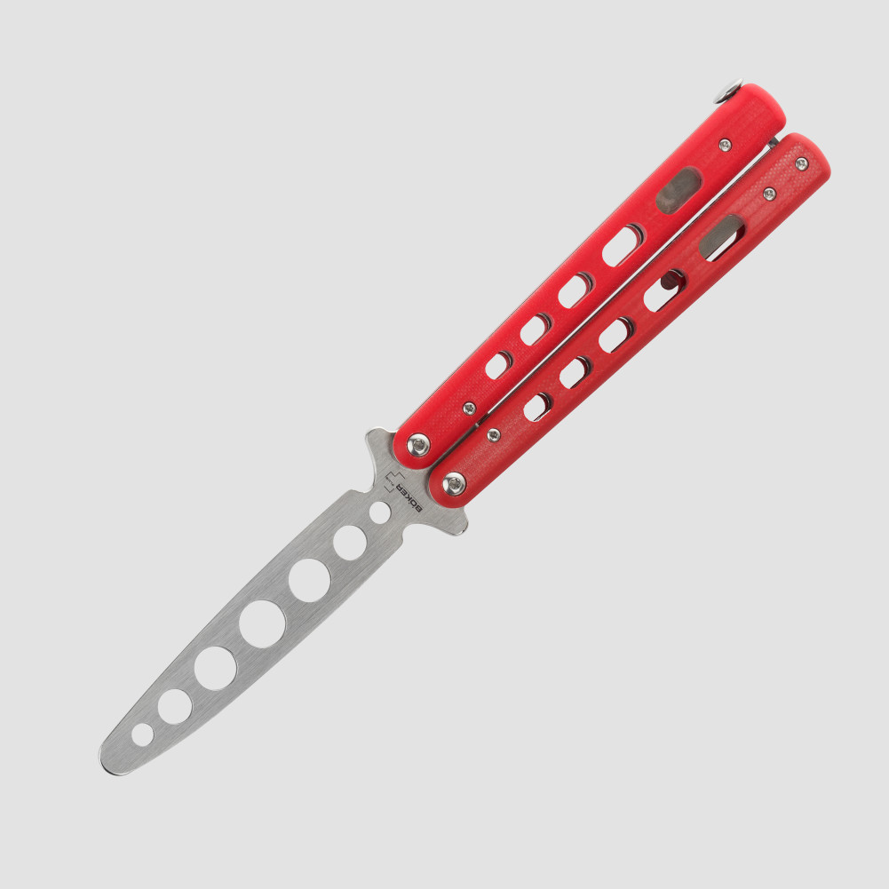 Нож тренировочный складной Balisong Trainer Red, 10,3 см, BOKER, Германия