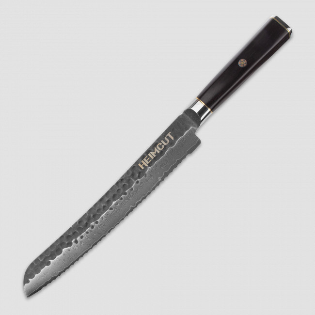 Нож кухонный для хлеба, 23 см, Black Damascus, HEIMCUT, Россия
