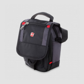 Сумка-планшет Mini boarding bag для документов, черный, серый, 22 х 15 х 5 см, WENGER, Швейцария, Сумки