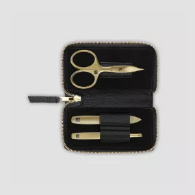 Набор маникюрный в кожаном футляре, чёрный, 3 предмета, Twinox Gold Edition, ZWILLING J.A. HENCKELS, Германия, ZWILLING J.A. HENCKELS (ГЕРМАНИЯ)
