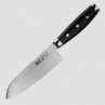 Нож кухонный Сантоку 16,5 см, Santoku, дамасская сталь, серия Gou, YAXELL, Япония