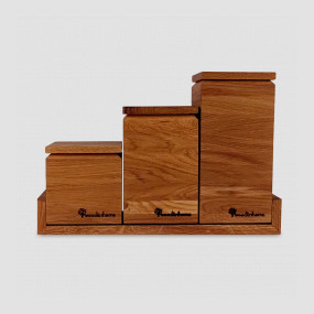 Набор для сыпучих продуктов BPKIT, дерево дуб, WOODINHOME, Россия, WOODINHOME (Россия)