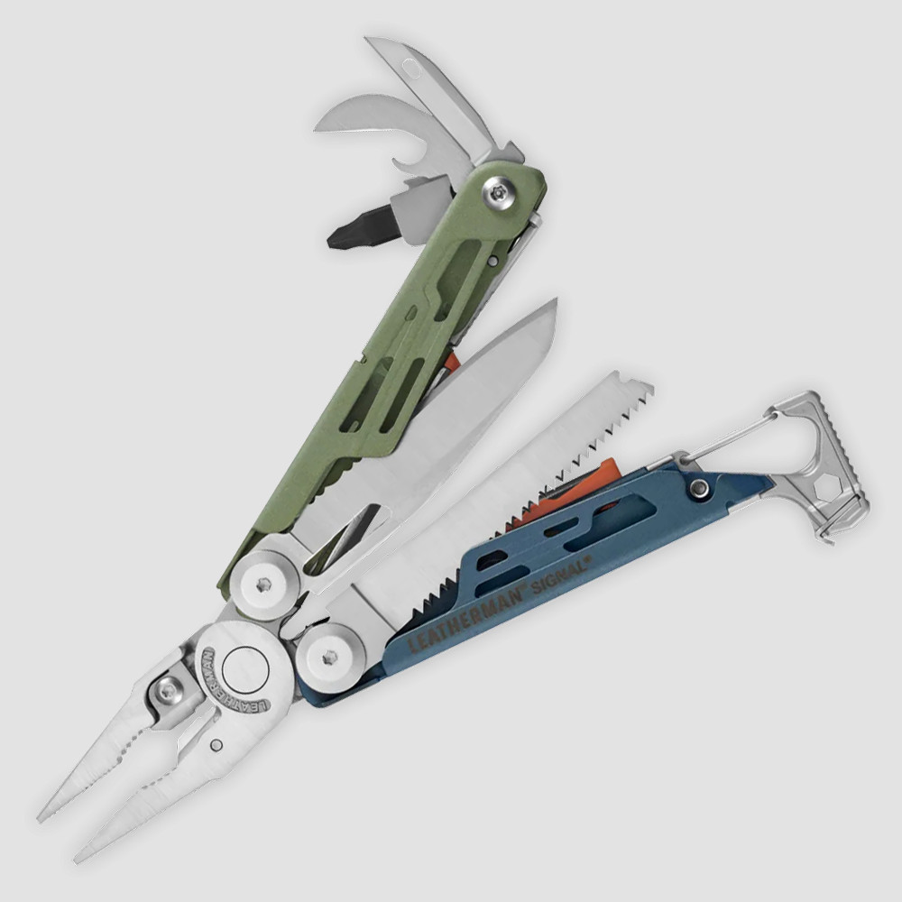 Мультитул Signal, 19 инструментов, цвет зеленый/голубой, LEATHERMAN, США