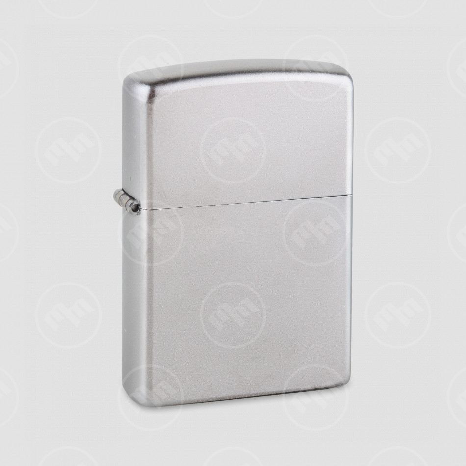 Зажигалка ZIPPO Classic с покрытием Satin Chrome, латунь/сталь, серебристая, матовая, ZIPPO, США