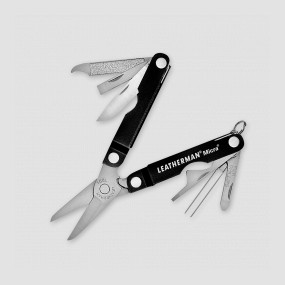 Мультитул брелок для ключей Leatherman Micra, 10 инструментов, материал: нержавеющая сталь, цвет: черный, LEATHERMAN, США, LEATHERMAN (США)