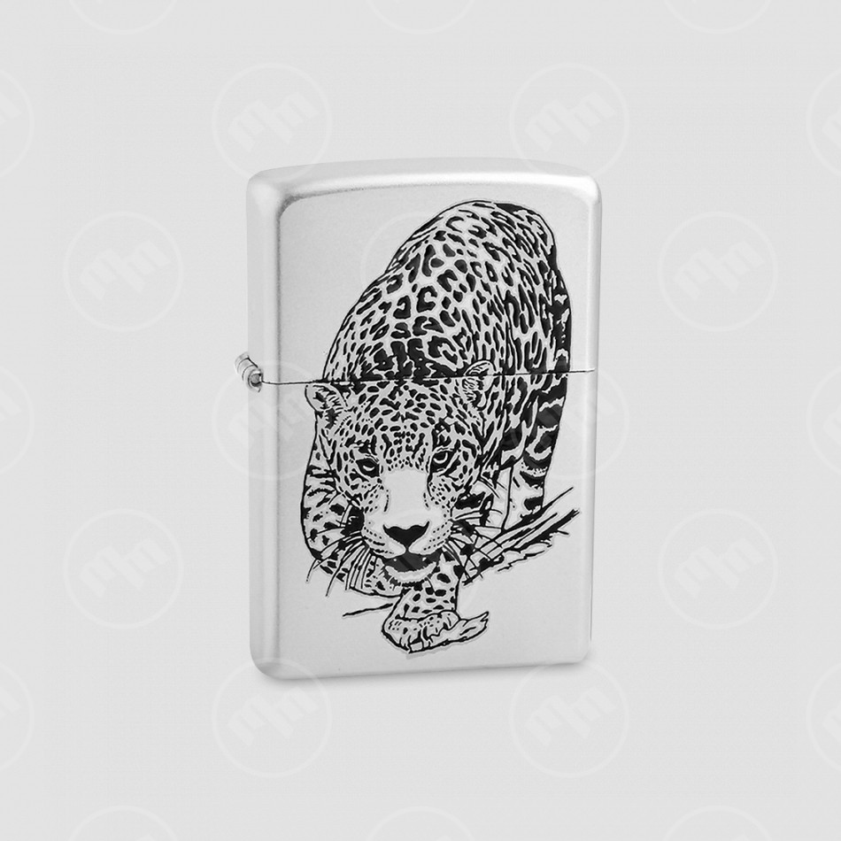 Зажигалка Leopard Satin Chrome, ZIPPO, США