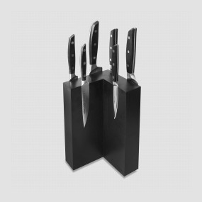 Набор из 6-ти кухонных ножей на подставке из дуба, серия Manhattan, ARCOS, Испания, Наборы кухонных ножей Arcos