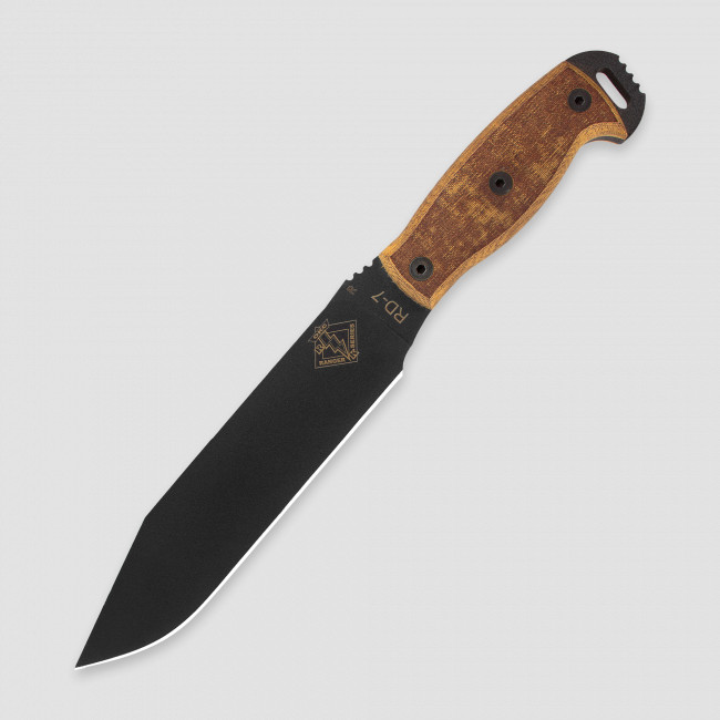 Нож с фиксированным клинком RD-7 Tan Micarta, 19 см, ONTARIO, США