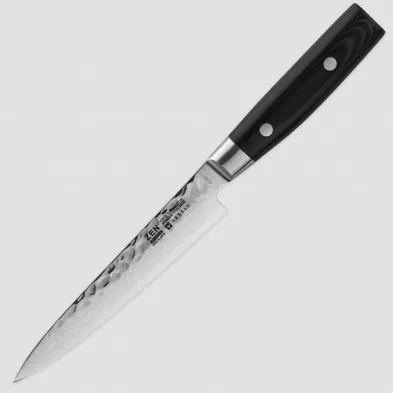Нож кухонный для тонкой нарезки 15 см, Petty, дамасская сталь, серия Zen, YAXELL, Япония, 