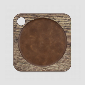 Подставка под бокал/кружку, 10х10см, дуб мореный, композитный материал, серия ProFashion, ComposeEat, Россия, Кухонные аксессуары COMPOSE EAT