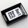 Зажигалка ZIPPO Don't worry, be happy, ZIPPO, США_00781250009498573732.jpg