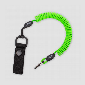 Тренчик страховочный из паракорда с креплением на ремень и карабином lime, CORD, Россия, Аксессуары