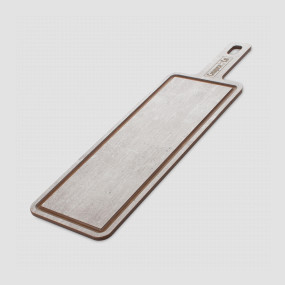 Доска композитная с желобом для сервировки и подачи, 42х12см, дуб белый, серия ProFashion, ComposeEat, Россия, Сервировочные доски COMPOSE EAT