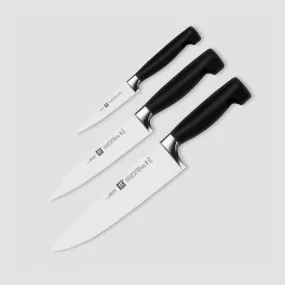 Набор из 3-х кухонных ножей поварская тройка, серия TWIN Four Star, ZWILLING J.A. HENCKELS, Германия, ZWILLING J.A. HENCKELS (ГЕРМАНИЯ)