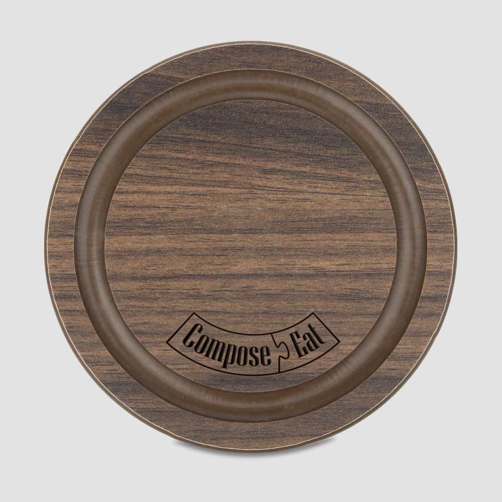 Подставка под кружку Бирдекель, круглая, диам. 95 мм, орех, серия Fashion, ComposeEat, Россия