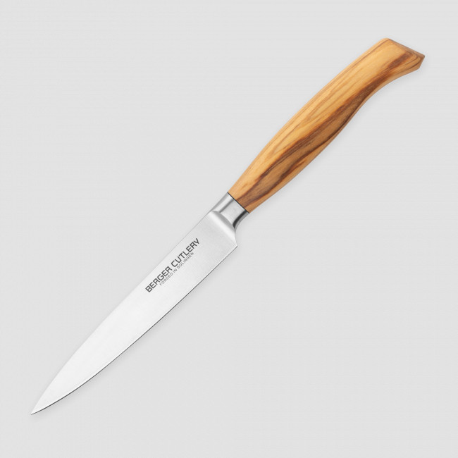 Нож для чистки и нарезки, 12 см, серия Ergo Line Olive, BERGER CUTLERY, Германия