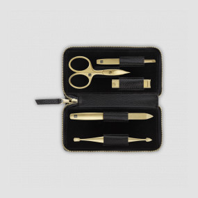 Набор маникюрный в кожаном футляре, цвет чёрный, 5 предметов, Twinox Gold Edition, ZWILLING J.A. HENCKELS, Германия, ZWILLING J.A. HENCKELS (ГЕРМАНИЯ)