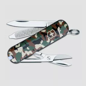 Нож швейцарский складной Classic SD Camouflage, 7 функций, 4 см, VICTORINOX, Швейцария, Швейцарский нож