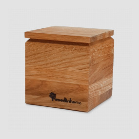 Емкость для сыпучих продуктов BP001ON, 11 х 11 х 11,5 см, дерево дуб, WOODINHOME, Россия, WOODINHOME (Россия)