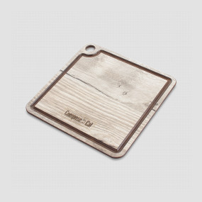 Доска для сервировки с желобом, 18х18 см, дуб светлый, серия ProFashion, ComposeEat, Россия, Сервировочные доски COMPOSE EAT