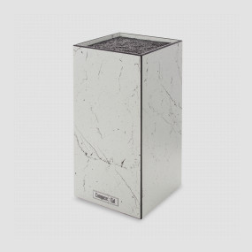 Подставка для кухонных ножей, универсальная, 11 х 24 см, мрамор Бьянко, композитный материал, серия Elegance, ComposeEat, Россия, Подставки для ножей