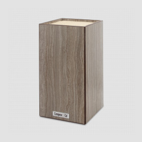 Подставка для кухонных ножей, универсальная, 12х12х24см, травертин капучино, композитный материал, серия Signature, ComposeEat, Россия, Подставки для ножей