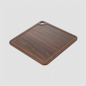 Доска для сервировки с желобом 18х18 см, орех, серия ProFashion, ComposeEat, Россия, Сервировочные доски COMPOSE EAT