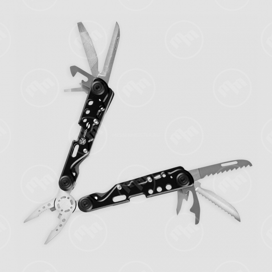 Мультитул, 13 инструментов, цвет черный, STINGER, Россия