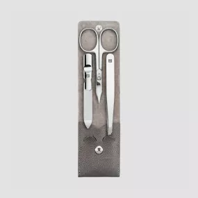 Набор маникюрный в кожаном футляре, цвет антрацит, 3 предмета, Classic Inox, ZWILLING J.A. HENCKELS, Германия, Лучшие маникюрные наборы