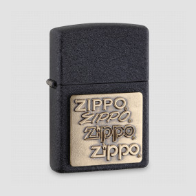 Зажигалка Black Crackle Gold Zippo Logo, ZIPPO, США, Зажигалки