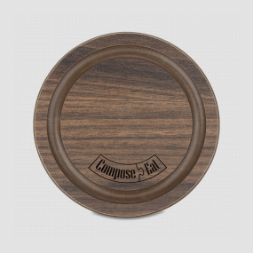 Подставка под кружку Бирдекель, круглая, диам. 95 мм, орех, серия Fashion, ComposeEat, Россия, Кухонные аксессуары COMPOSE EAT