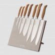 Набор кухонных ножей, 7 штук, на магнитной подставке ComposeEat, серия Ergo Line Olive, BERGER CUTLERY, Германия_00819160045997013999.jpg