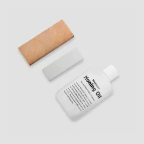 Набор для заточки Soft/Hard White Arkansas (medium, fine), KATZ, США, Натуральные точильные камни и бруски