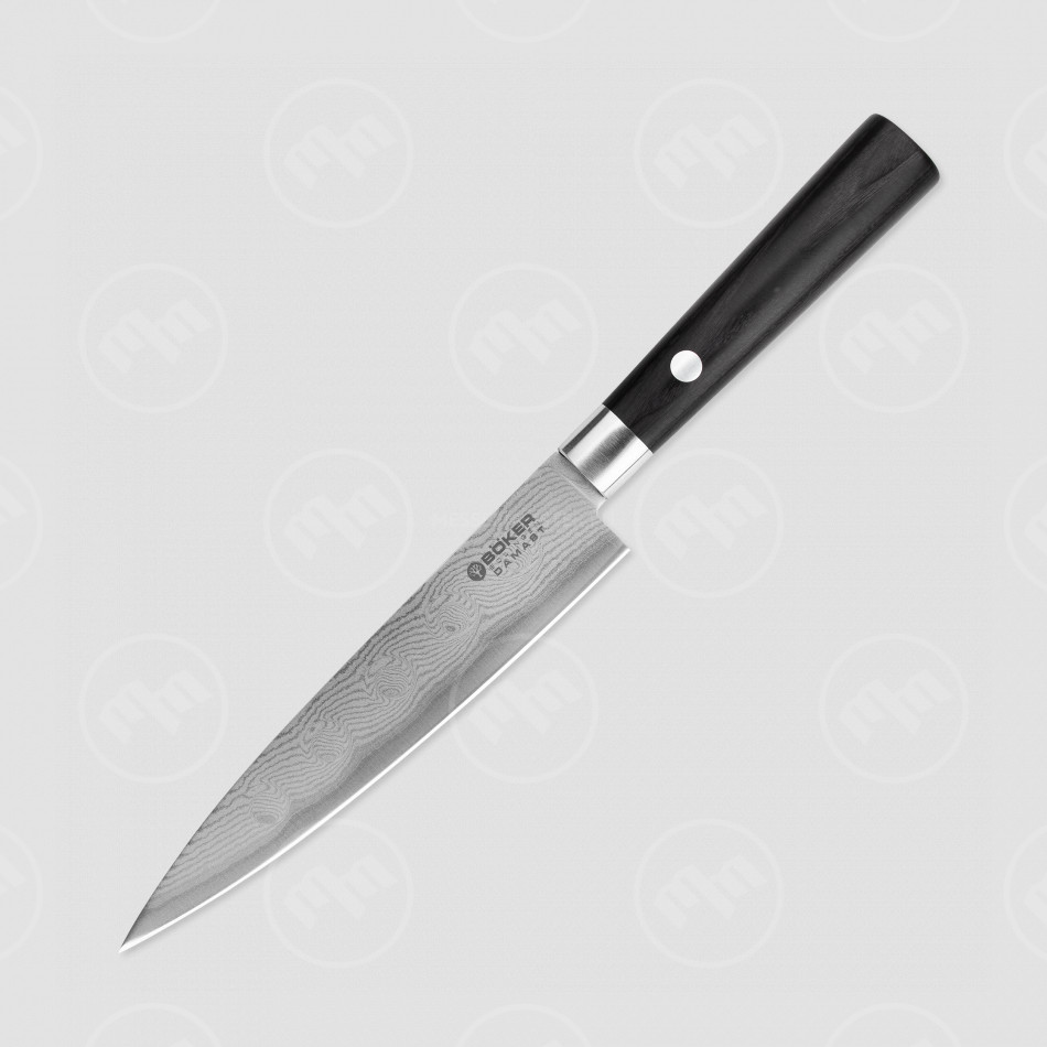 Нож универсальный, 15 см, серия Damast Black, BOKER, Германия