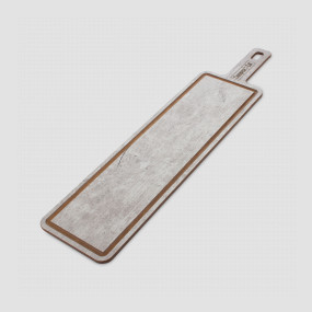 Доска композитная с желобом для сервировки и подачи, 49х12см, дуб белый, серия ProFashion, ComposeEat, Россия, Сервировочные доски COMPOSE EAT