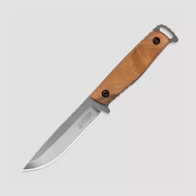 Нож с фиксированным клинком RedSteel General X1, Stonewash, сталь 420HC, KIZLYAR SUPREME, Россия, Недорогие охотничьи ножи