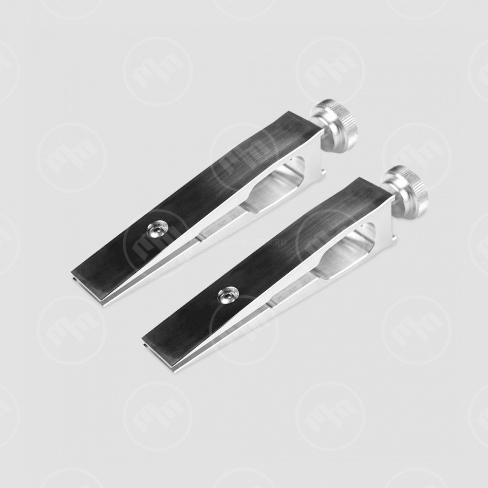 Набор зажимов, цельнофрезерованных, для филейных ножей, 2 шт, для системы Профиль, Техностудия Профиль, Россия